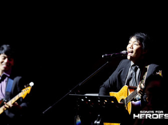Fresh OPM talent The Voysing serves as one of the front acts with their cover of Ed Sheeran’s “Thinking Out Loud.”