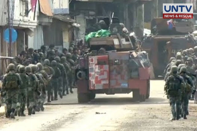 FILE PHOTO: Military personnel deployed in Marawi City